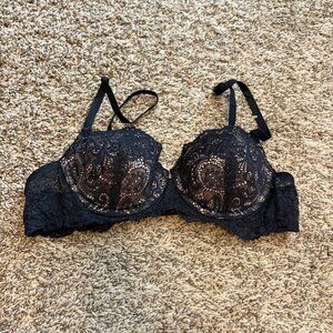 ThirdLove 24/7 Lace Balconette black bra
